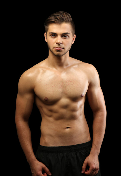 Muscle young man - 写真・画像