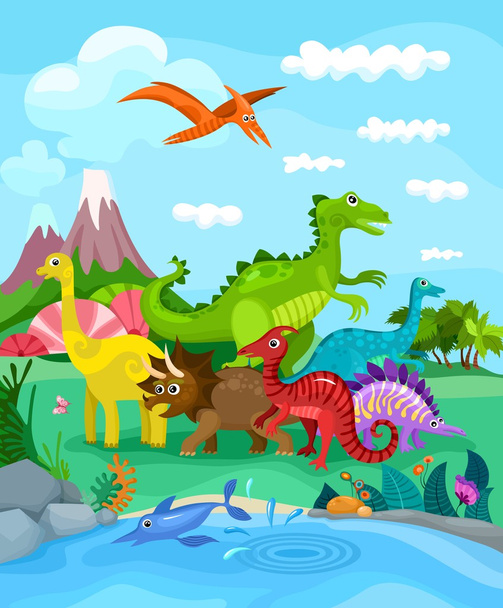 dinosaurs - Vector, Image