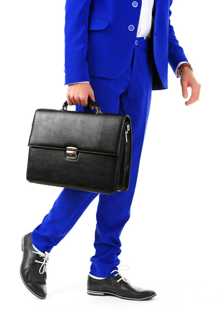 Business man with briefcase - 写真・画像