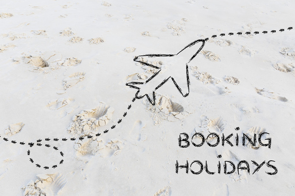 Booking summer holidays illustration - Foto, Imagem