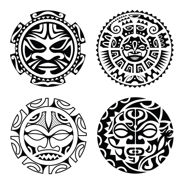 Zbiór polinezyjskiego tatuażu - Wektor, obraz