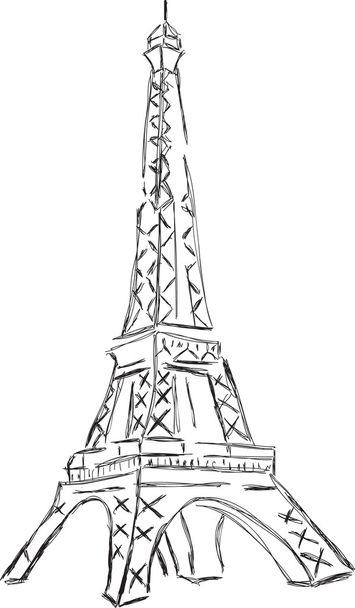 Знаки, символи - Ейфелева вежа - Франції. - Вектор, зображення
