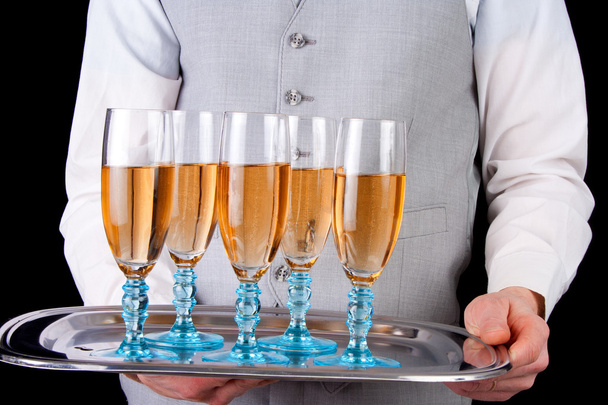 Servir du champagne
 - Photo, image
