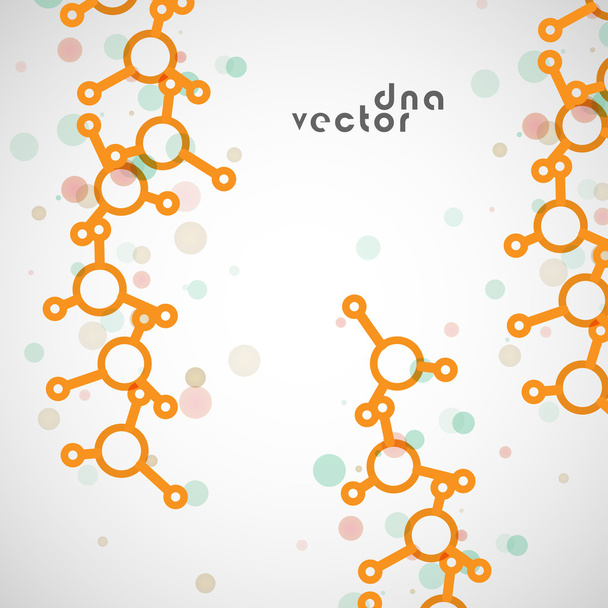 Molecule background, colorful illustration - Vector, Imagen