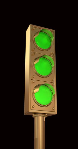 3D рендеринг светофоров - Фото, изображение