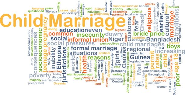 Child marriage background concept - Photo, Image