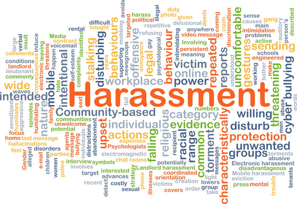 Harassment background concept - Photo, Image