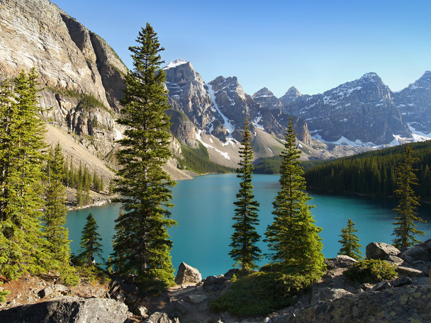 Морени озера - Альберта, Канада - Фото, зображення