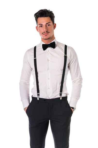 Handsome elegant young man with business suit - Foto, Imagem