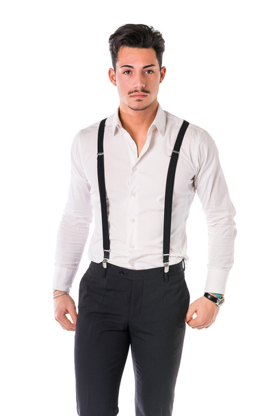 Handsome elegant young man with business suit - Foto, Imagem