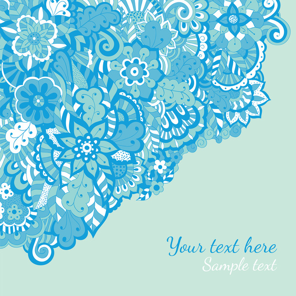 Eps10 vector illustration. Abstract floral background. - Vector, Imagen