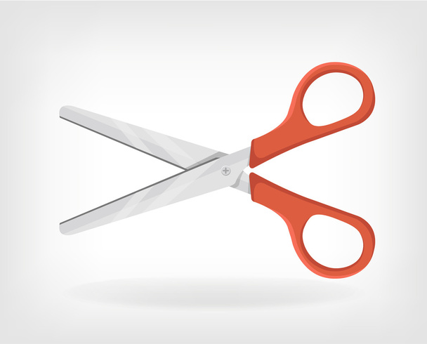 Vector scissors flat icon illustration - Vetor, Imagem