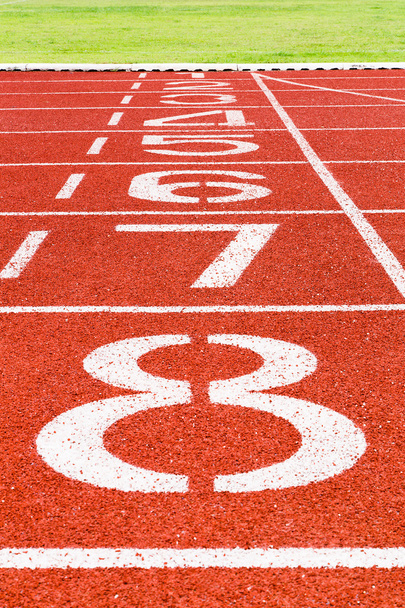 Running track for athletics and sport - Фото, изображение