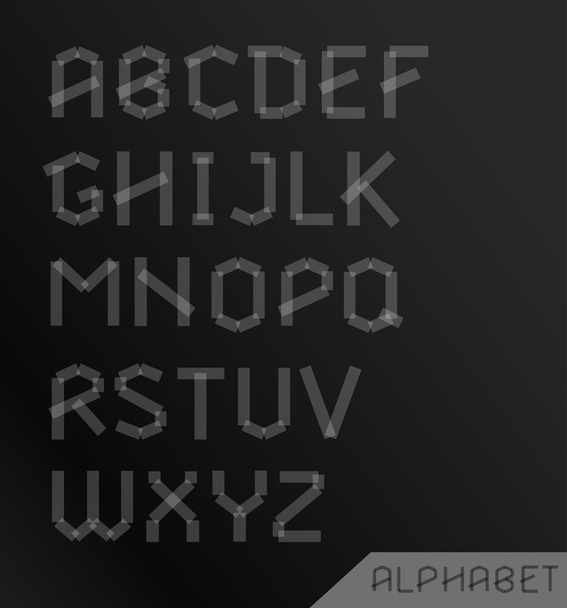 Conjunto de alfabeto gráfico
 - Vector, imagen