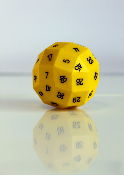 wuerfel gelb number dice play game object - Photo, Image