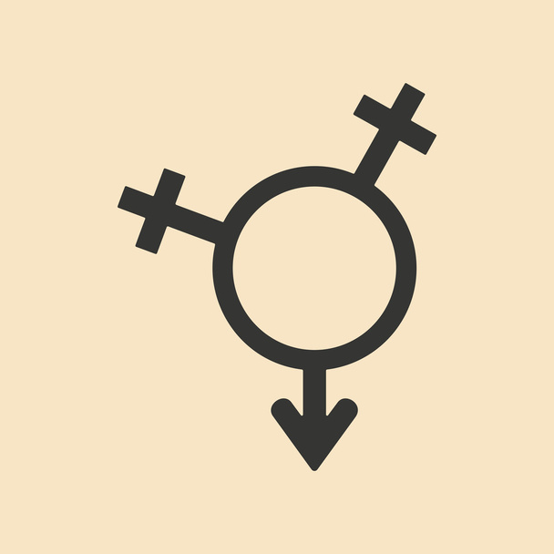 Piso con icono de sombra y aplicación móvil signos sexuales
 - Vector, Imagen