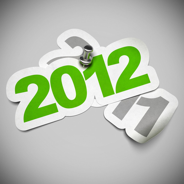 2012 vs 2011 - 2012 greeting card - Photo, Image