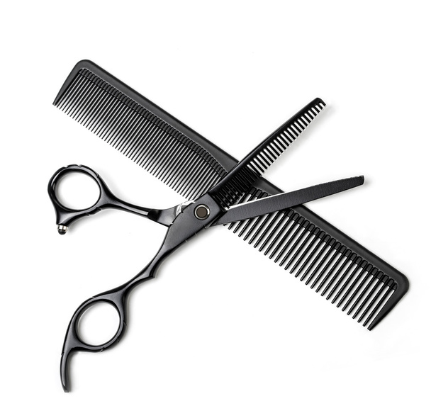 scissors and comb - Photo, Image