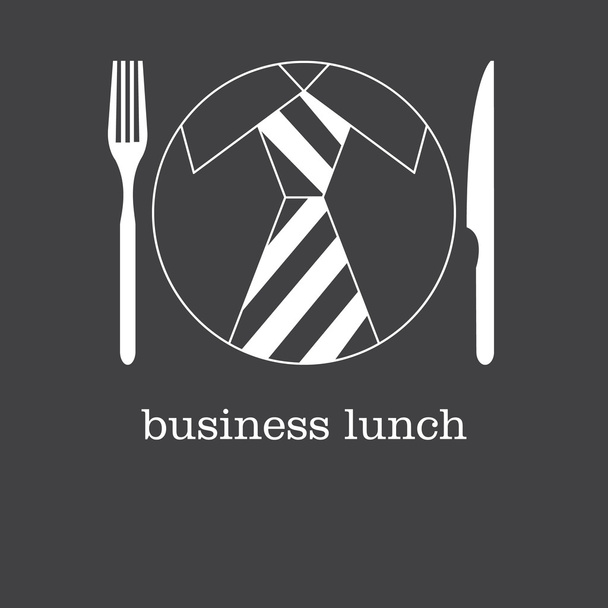 Логотип, іконка бізнес обід
. - Вектор, зображення