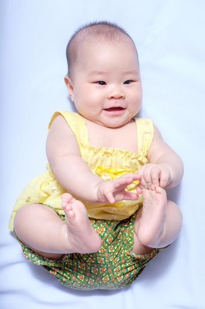 asiático bebé chica en tradicional tailandés vestido
 - Foto, imagen