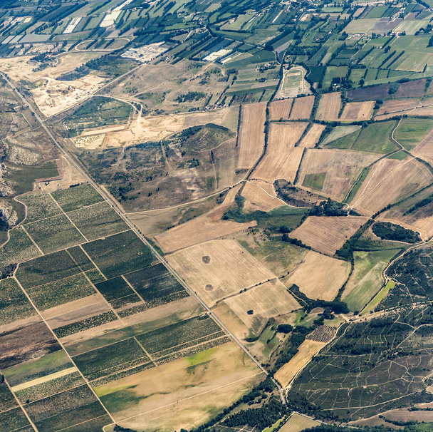 aerial of rural landscape near Marseille - Фото, изображение