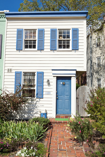 Colonial Style Washington DC Row House Home - Photo, Image