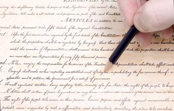 Modification du premier amendement Crayon Constitution des États-Unis
 - Photo, image