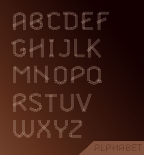 grafické abeceda sada - Vektor, obrázek