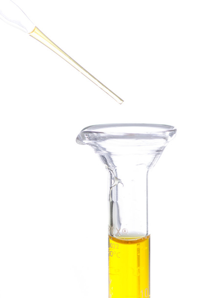Test tubes and pipette drop, Laboratory Glassware for research - Photo, Image