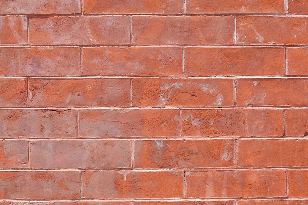 XXXL Full Frame Grungy Red Brick Wall - Fotoğraf, Görsel