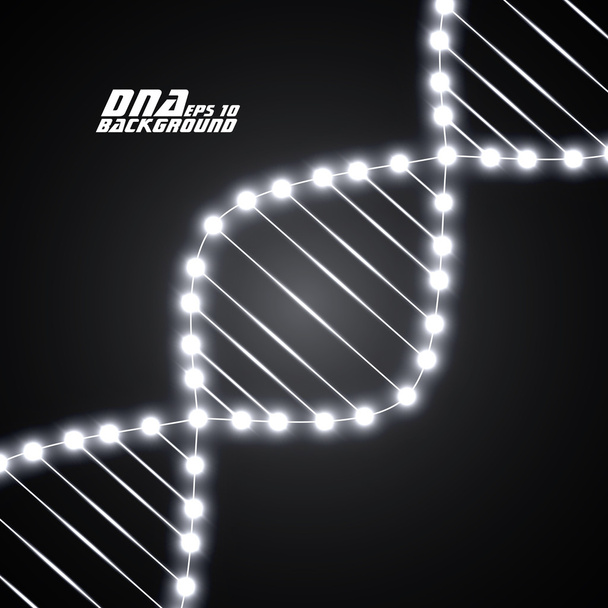Espiral de ADN de neón. Fondo abstracto. Ilustración vectorial. Eps10
 - Vector, imagen