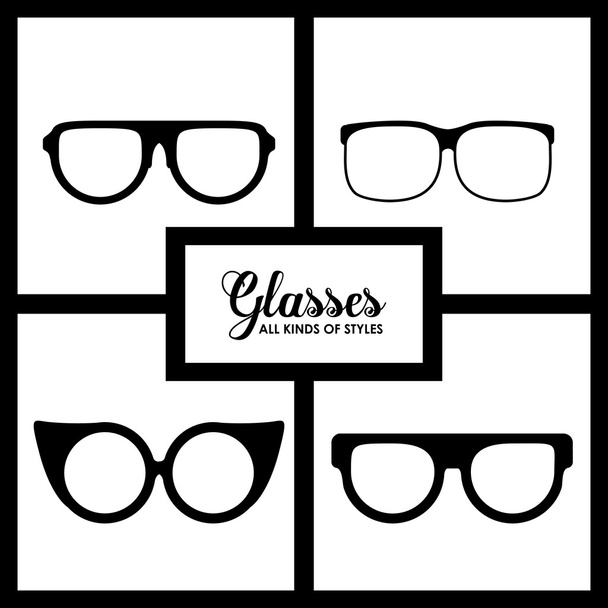 Szemüveg design - Vektor, kép