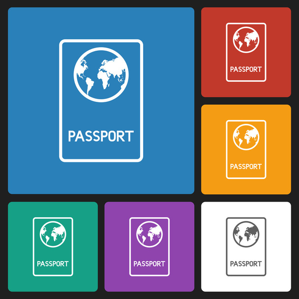 значок паспорта
 - Вектор,изображение