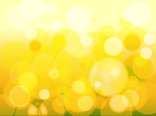 Yellow Bokeh Background - Vector, Image