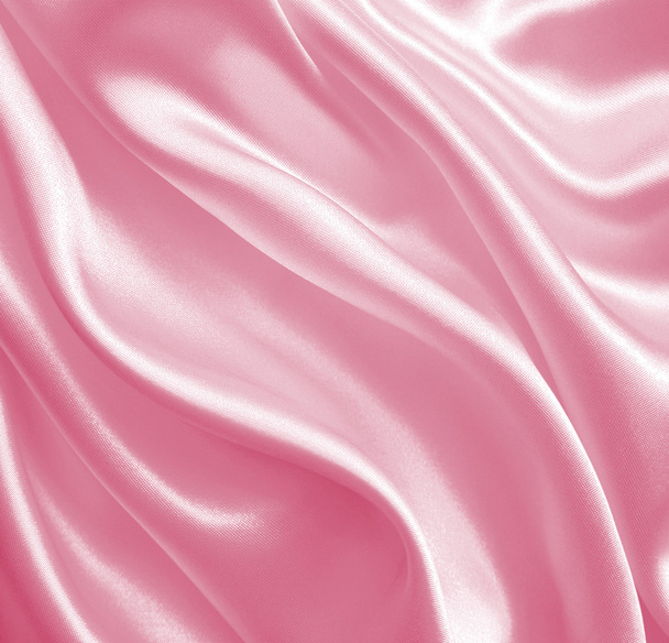 Smooth elegant pink silk or satin texture as background - Foto, Bild