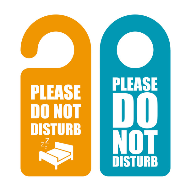 Do not disturb. Door hanger - Vektör, Görsel