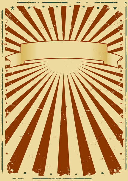 Grunge raios de sol Fundo
 - Vetor, Imagem