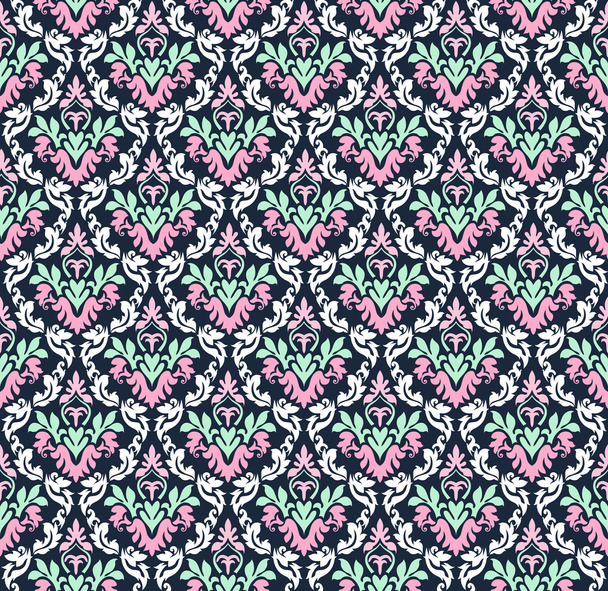 seamless damask pattern - Vector, Image