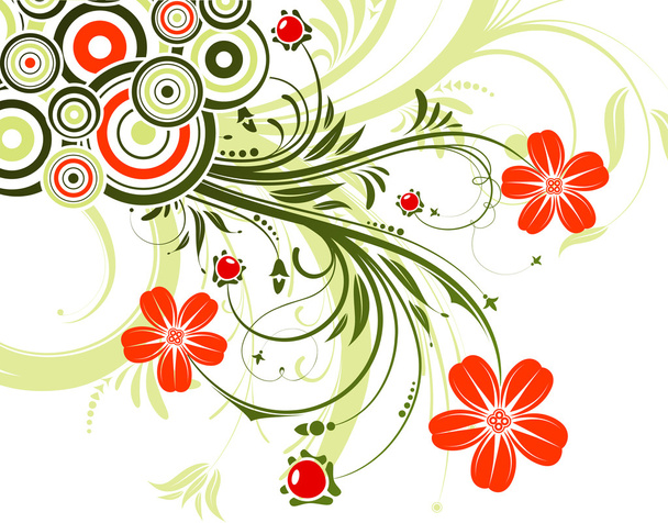 Floral background - Vector, Imagen
