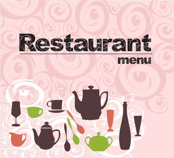 Restaurant menu design - Vector, imagen