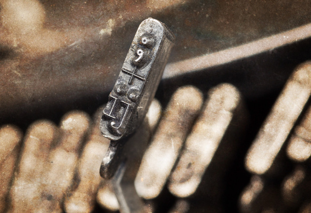 IJ hamer - oude handmatige schrijfmachine - warm filter - Foto, afbeelding