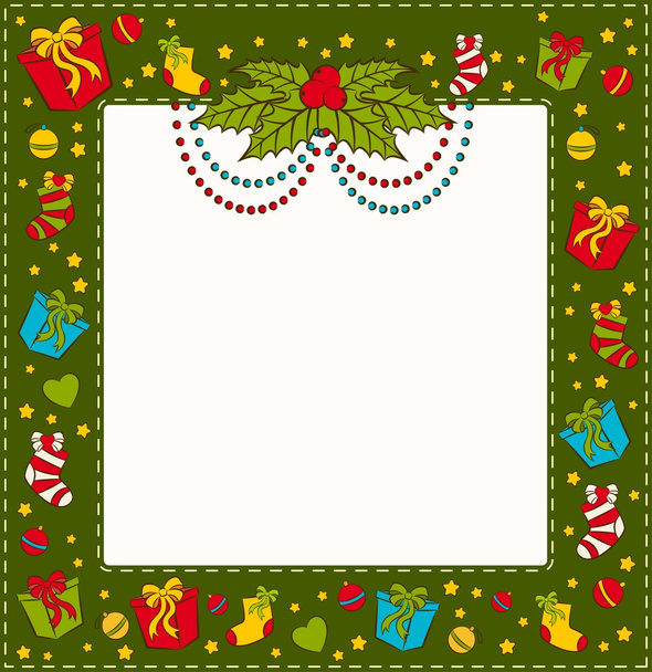 Christmas background with gifts - Foto, Imagen
