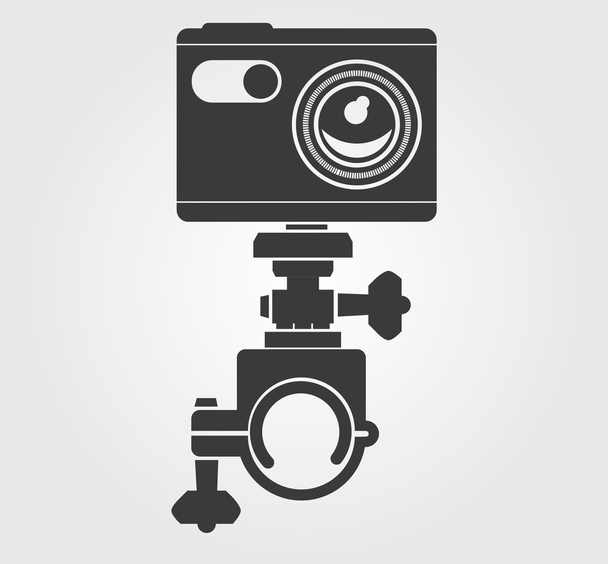 シンプルな Web アイコン: アクション カメラ - ベクター画像