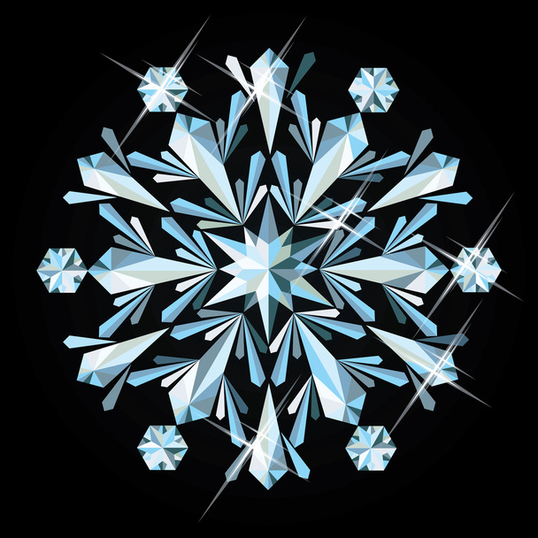 Precious snowflake, vector illustration - ベクター画像