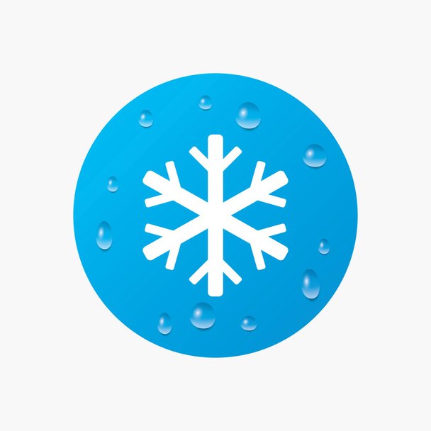Snowflake sign icon. - Vecteur, image