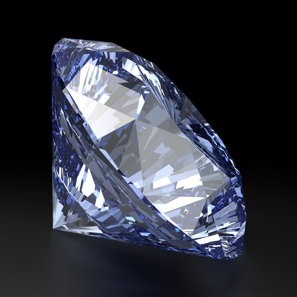 blauer Diamant - Vektor, Bild