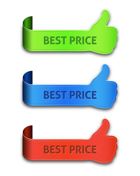 Los mejores banners de precio
 - Vector, Imagen