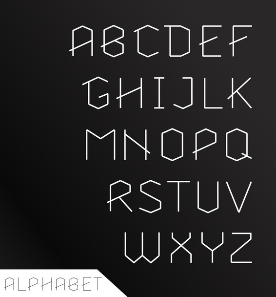 Graphic Alphabet Set - Vector, Image