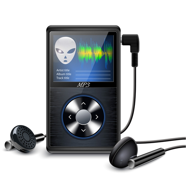 MP3 плеер в оригинальном дизайне
 - Вектор,изображение
