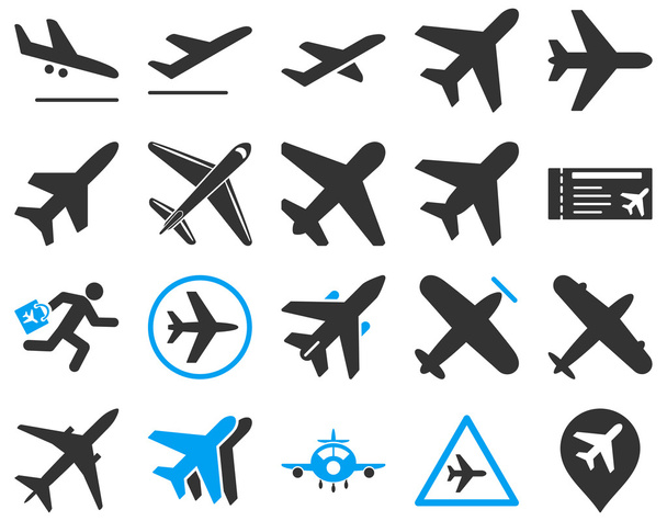 Aviation Icon Set - Vector, afbeelding